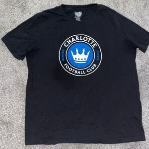 Minted CHARLOTTE FC soccer futbol team MLS For The Crown Big Print shirt Youth
